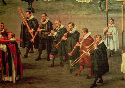 Musicians Taking Part in The Ommeganck in Brussels on 31st May 1615: Procession of Notre Dame de Sablon by Denys van Alsloot